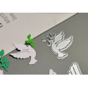 Printable Heaven Mini Cutting Die - Dove and Leaf (1pcs) (A029)