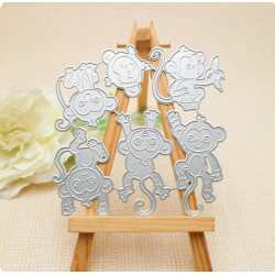 Printable Heaven Large Cutting Die - Monkeys (A106)