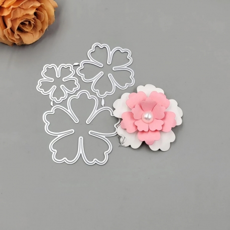 Printable Heaven Large Cutting Die - Flowers (3pcs) (F070)