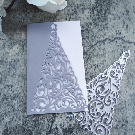 Printable Heaven Large Cutting Die - Christmas Tree Card Front (1pc) (L072)