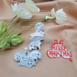 Printable Heaven Small Cutting Die - Merry Christmas (1pc) (W060)