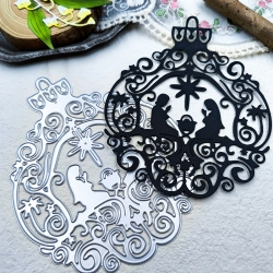 Printable Heaven Large Cutting Die - Nativity Bauble (1pc) (P071)