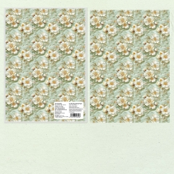 Green Festive Florals Papers (5 Sheets) (PW-WG0EF52-02)