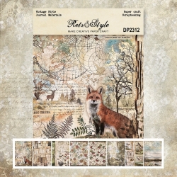 Winter Fox Paper Pad (8 sheets) (PW-WG53427-01)