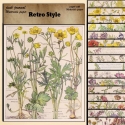 Retro Florals Paper Pad (20 sheets) (PW-WG648B8-01)