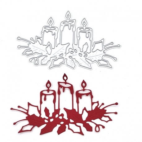 Printable Heaven Large Cutting Die - Christmas Candle (1pc) (PW-WG76908-01)