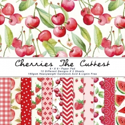 Cherries Paper Pad (24 Sheets) (PW-WGE3A59-01)