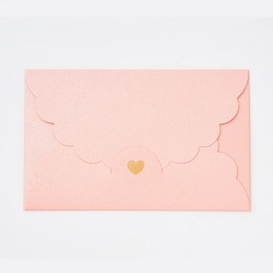 Iridescent Scalloped Paper Envelopes (50 pack) (SCRA-PW0004-150D)