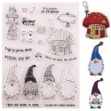 Christmas Gnome Stamp Set (23 pcs) (SCRA-PW0007-27)