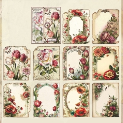 Vintage Floral Paper Pad (30 Sheets) (WG87668-02)