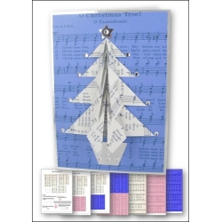 Download - Card Kit - Music Origami Christmas Tree card