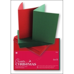 Papermania A6 Cards/Envelopes (50pk) - Red & Green (PMA 151904)