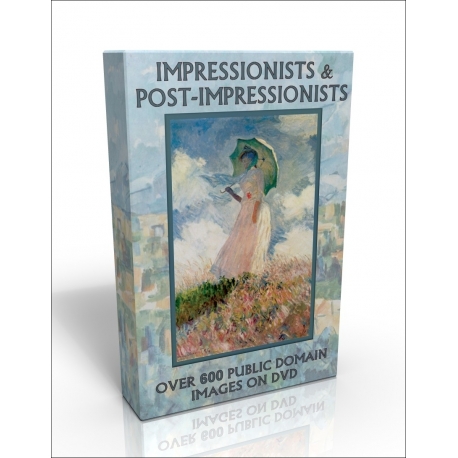 Public Domain Image DVD - Impressionists & Post-Impressionists