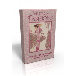 Public Domain Image DVD - Vintage Fashions with Art Deco images