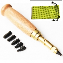 Wooden Screw Punch with 6 Tips + FREE bag