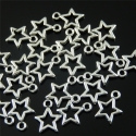 Metal Charms - Hollow Star silver (14)