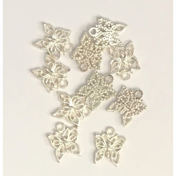 Metal Charms - Butterflies (12)