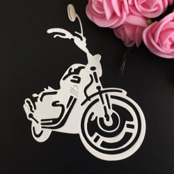 Printable Heaven Small die - Motorbike, front view (1pc)