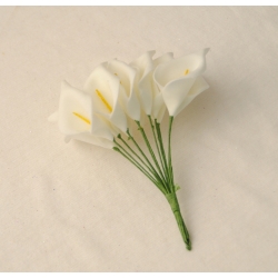 Foam Calla Lilies - White (Bunch of 12)