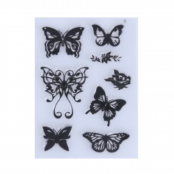 Clear Stamp set - Butterflies 2 (8pcs)