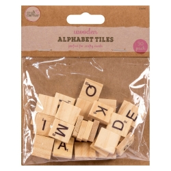 Wooden Alphabet Tiles - 30 Pack (U-80980)