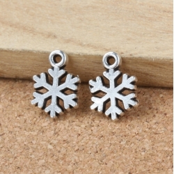 Metal Charms - Small Snowflakes (12)