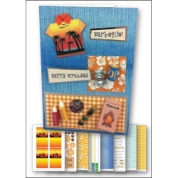 Download - Card Kit - Barbeque Origami Shirt
