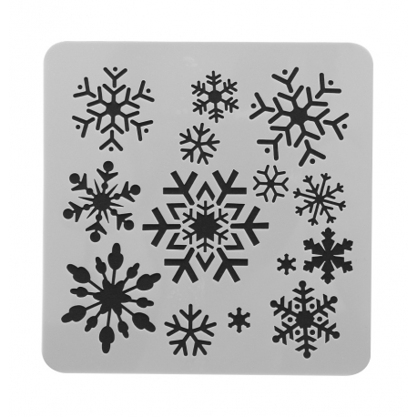 Reusable Stencil - Snowflakes (1pc)