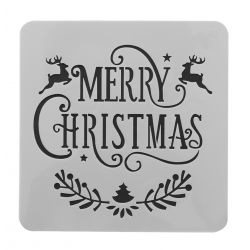 Reusable Stencil - Merry Christmas (1pc)