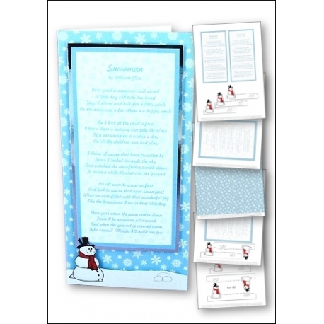 Download - Card Kit - Snowman Poem (Modern)