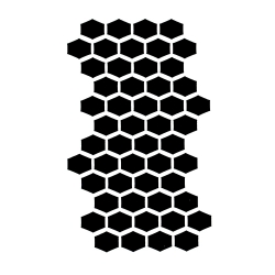 13 x 13cm Reusable Stencil - Honeycomb (1pc)