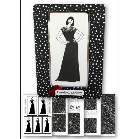 Download - Card Kit - Fashion Lady Black