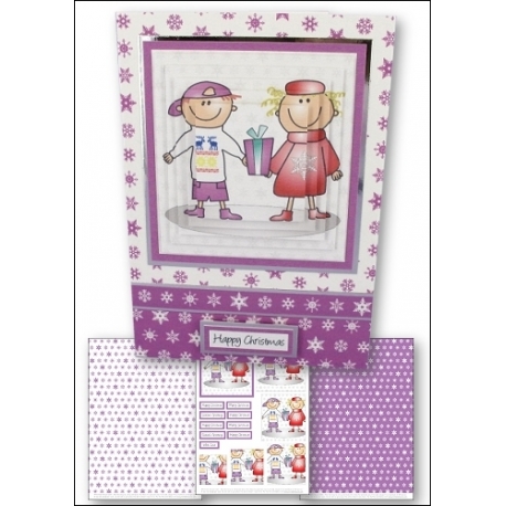 Download - Card Kit - Lance & Lucy with Present