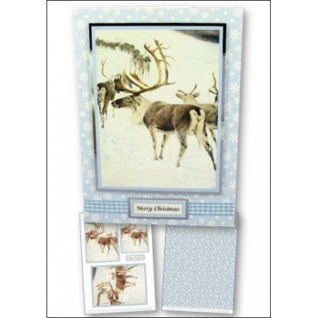 Download - Card Kit - Reindeer Procession