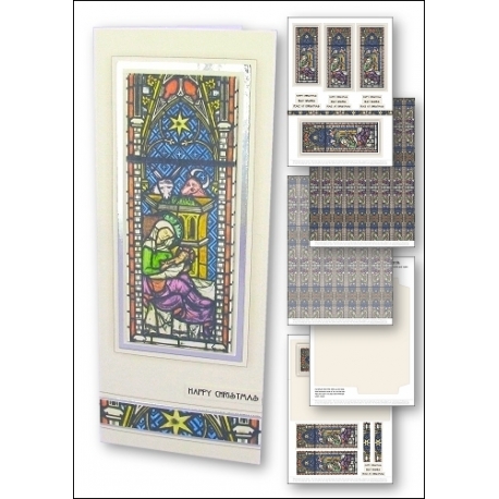Download - Card Kit - Nativity Stained Glass Window