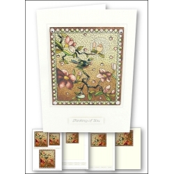 Download - Card Kit - Stained Glass Bird & Magnolia