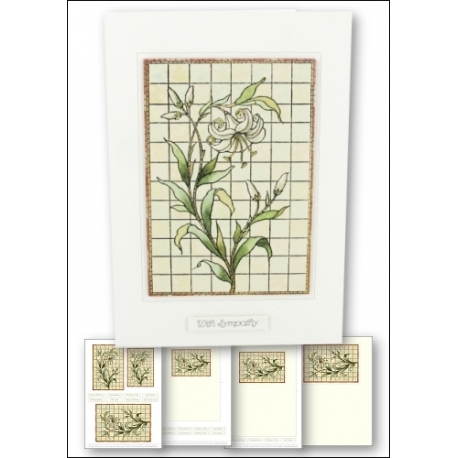 Download - Card Kit - Stained Glass Lily