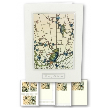 Download - Card Kit - Stained Glass Kingfisher