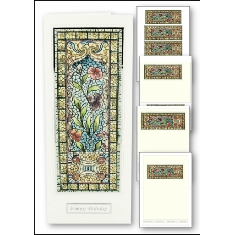 Download - Card Kit - Stained Glass Hibiscus