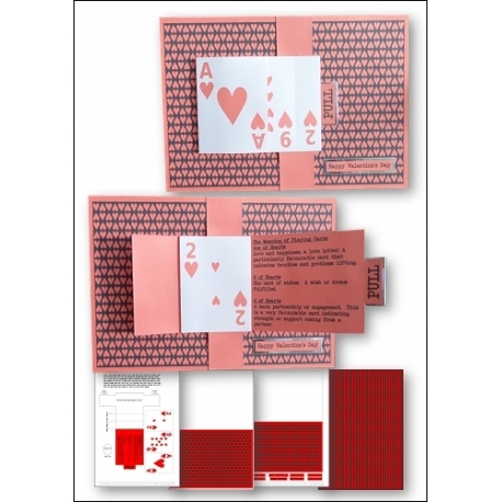 Download - Card Kit - Waterfall Playing Cards Valentine's card