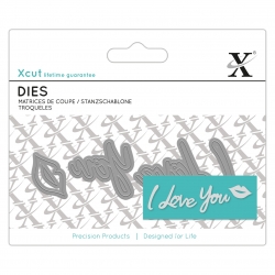 Mini Sentiment Die (4pcs) - I Love You (XCU 504051)