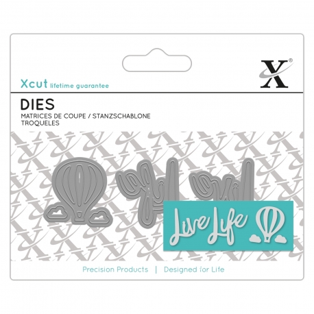 Mini Sentiment Die (3pcs) - Live Life (XCU 504053)