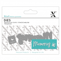 Mini Sentiment Die - Memories 2pcs (XCU 504056) 