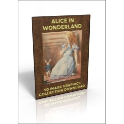 Download - 50 Image Graphics Collection - Alice in Wonderland