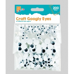 Self-adhesive Googly Eyes, 200pcs (STA0277)