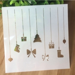 Reusable Stencil - Christmas Ornaments (1pc)