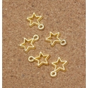 Metal Charms - Hollow Star gold (14)