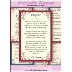 Download - Digital Paper Pad - Christina Rossetti Sympathy Poems