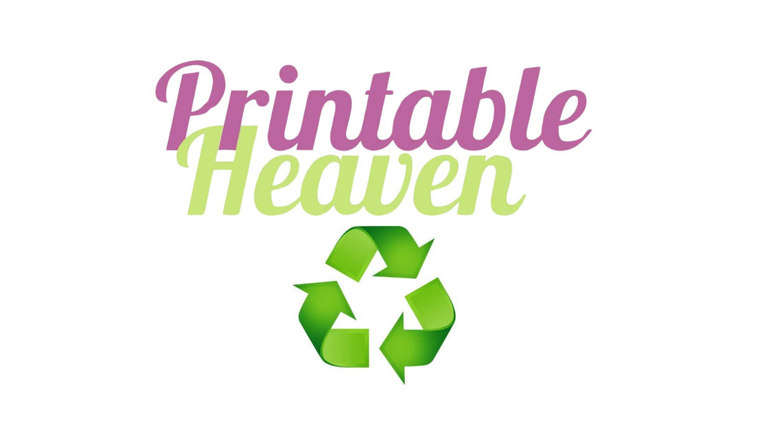 Company Logo with Information about Recycling and Environmental Awareness