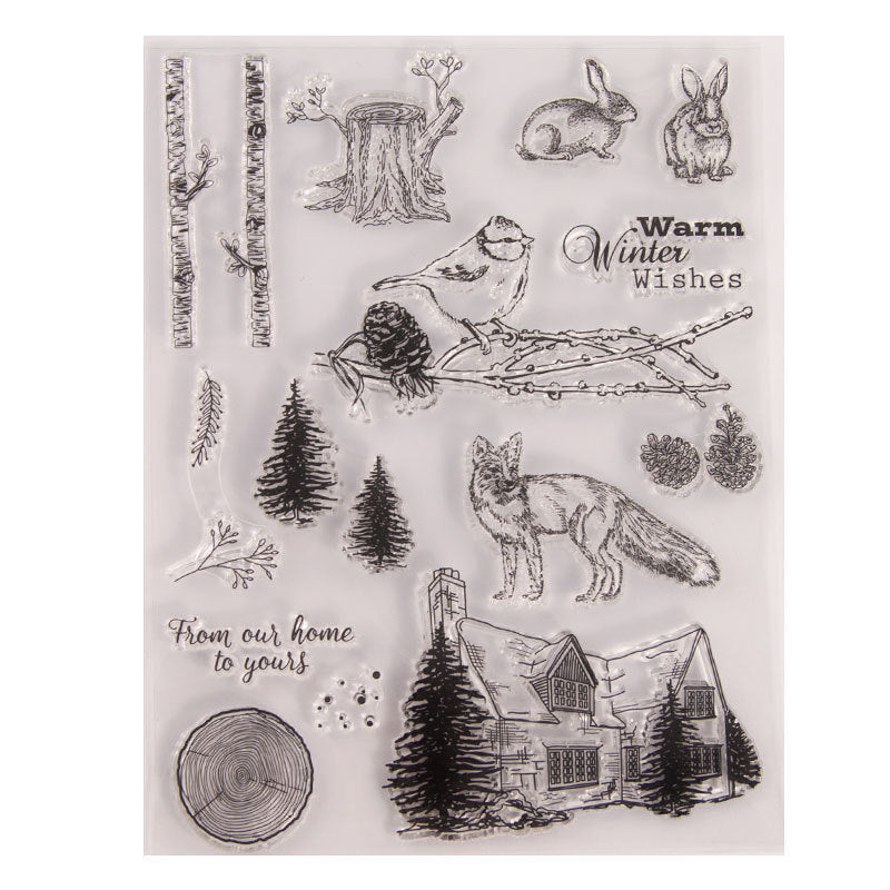 Winter Animal Stamp Set (18pcs) 